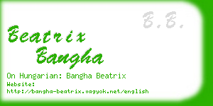 beatrix bangha business card